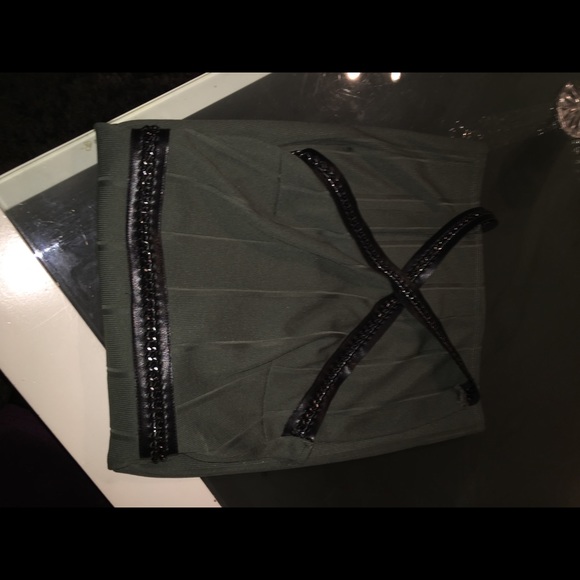 Top shop mini dress kaki - Picture 2 of 2